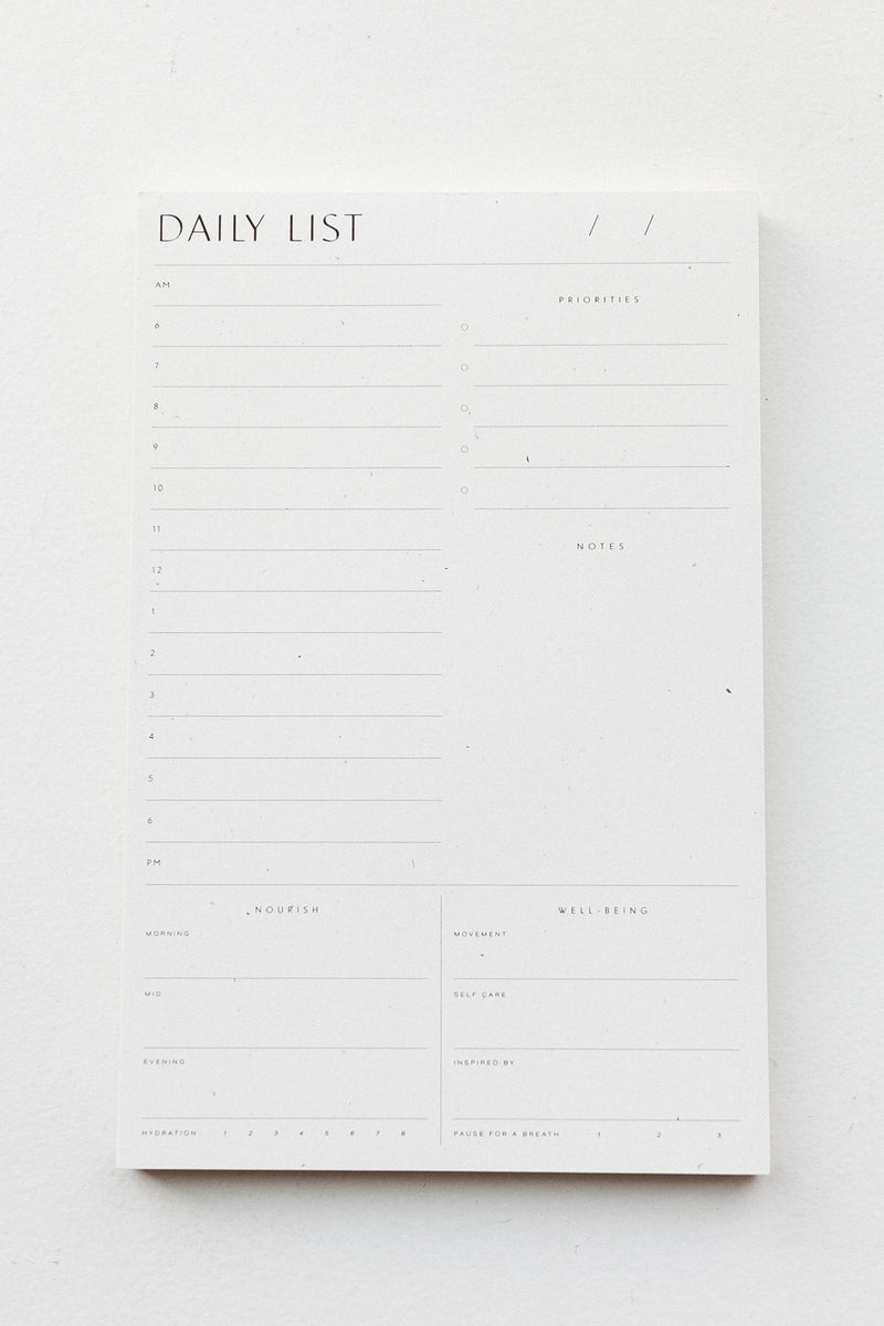 Daily List Pad