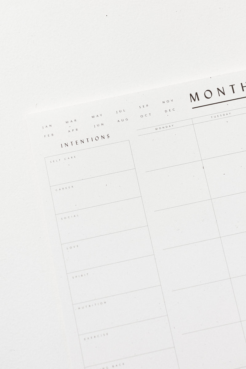 Monthly List Pad