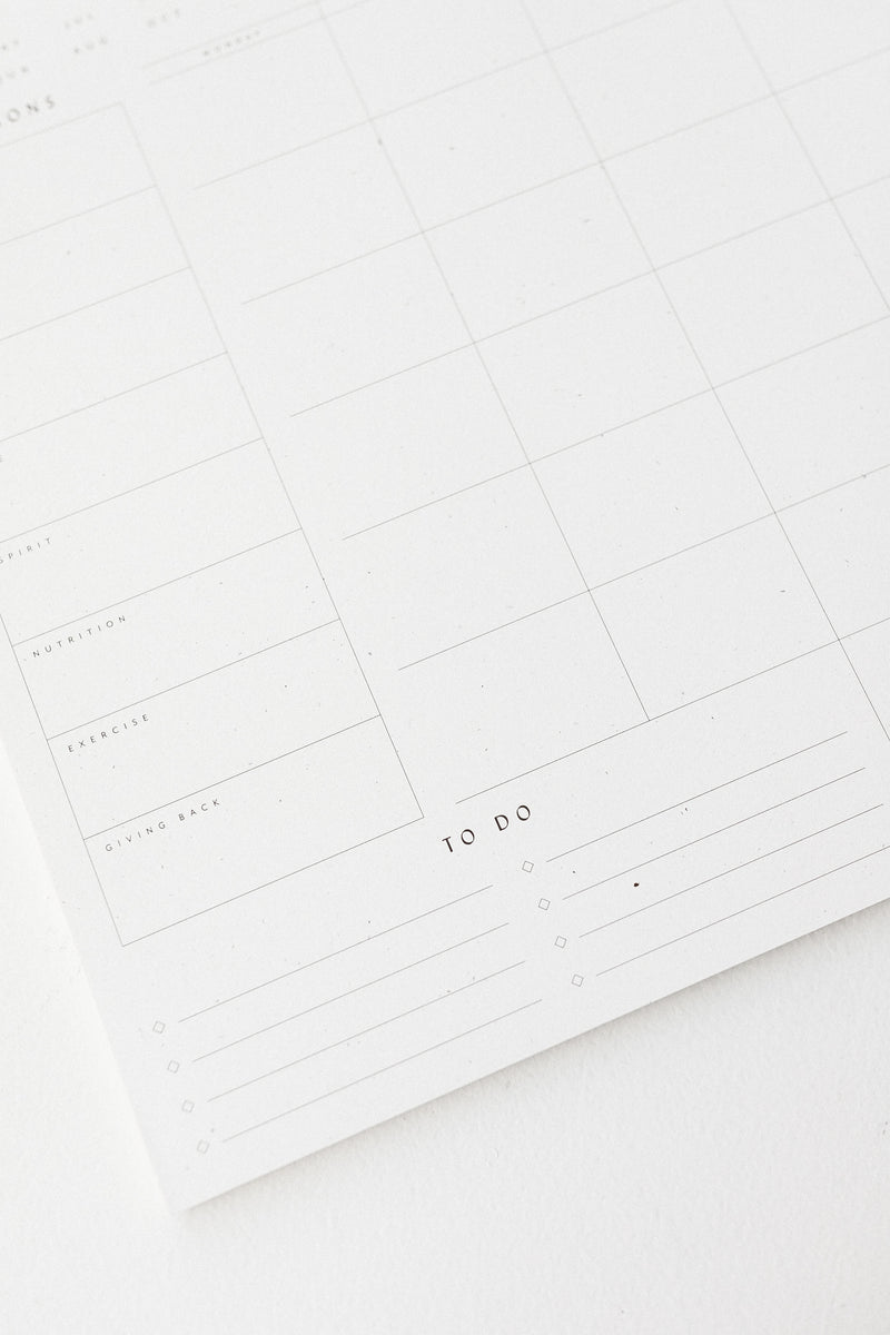Monthly List Pad