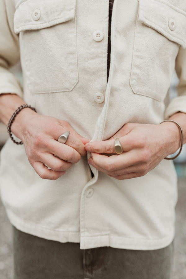 Signet Ring Sterling Work Patina