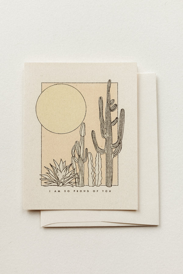Proud Of You Desert Sunrise Card