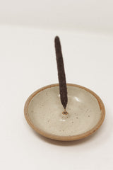 Stoneware Incense Holder Piker White
