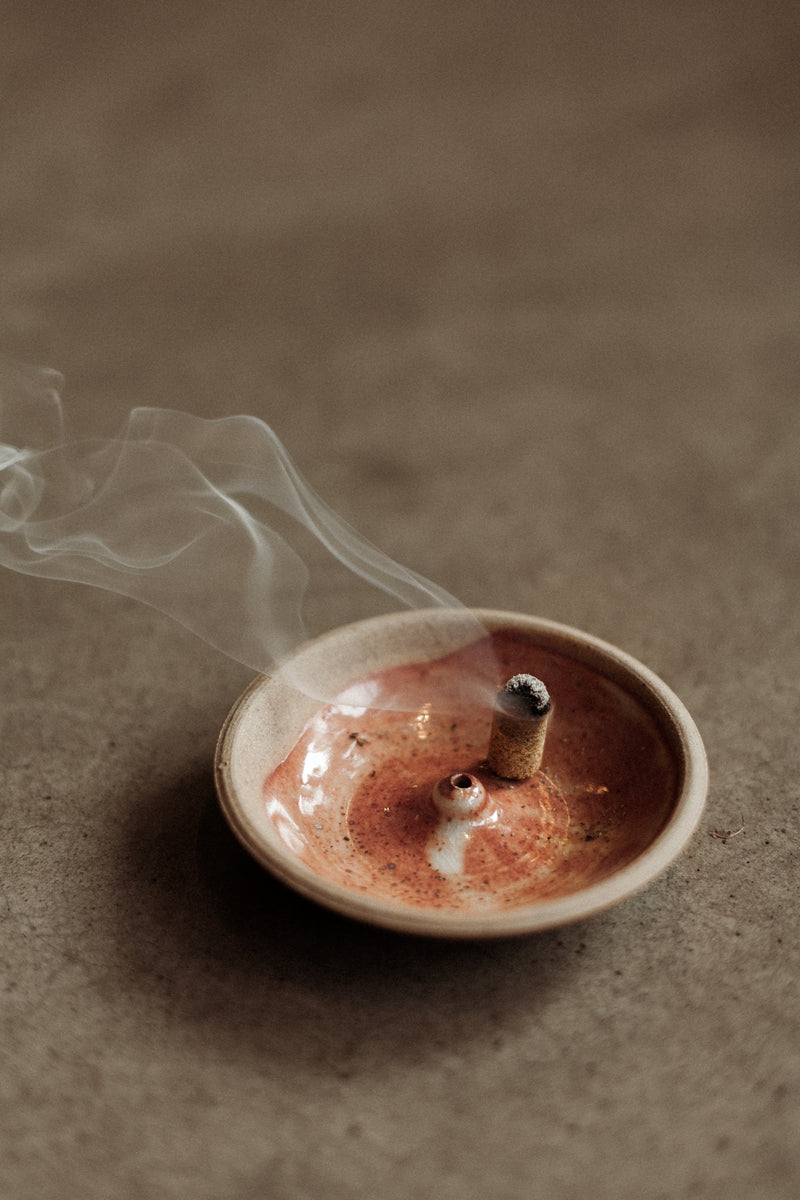 Stoneware Incense Holder Shino