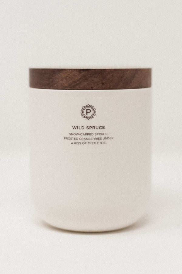 Wild Spruce Ceramic Candle