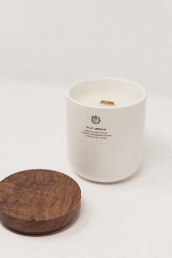 Wild Spruce Ceramic Candle