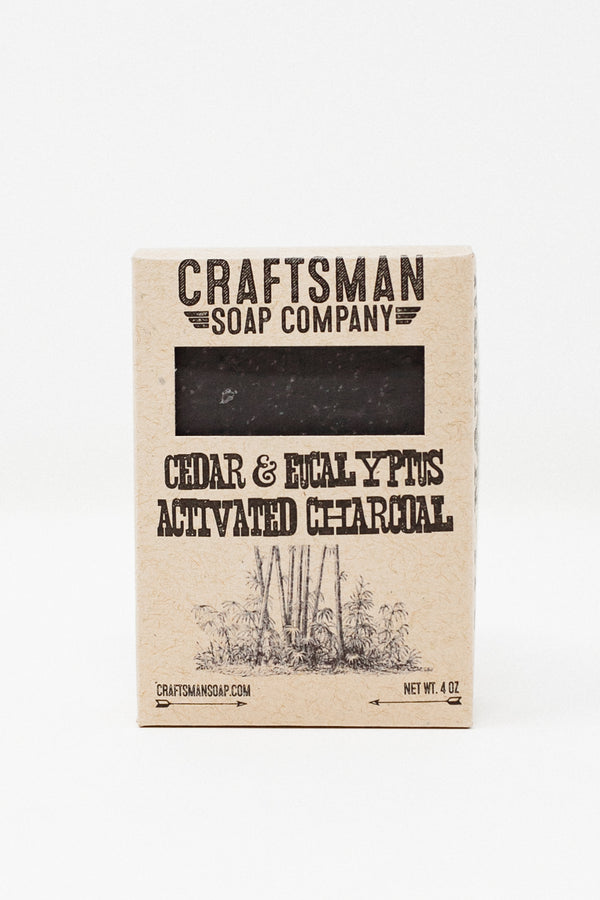 Cedar & Eucalyptus Activated Charcoal Soap