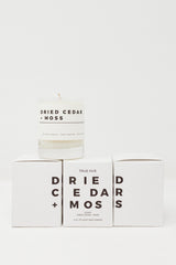 Dried Cedar + Moss Candle