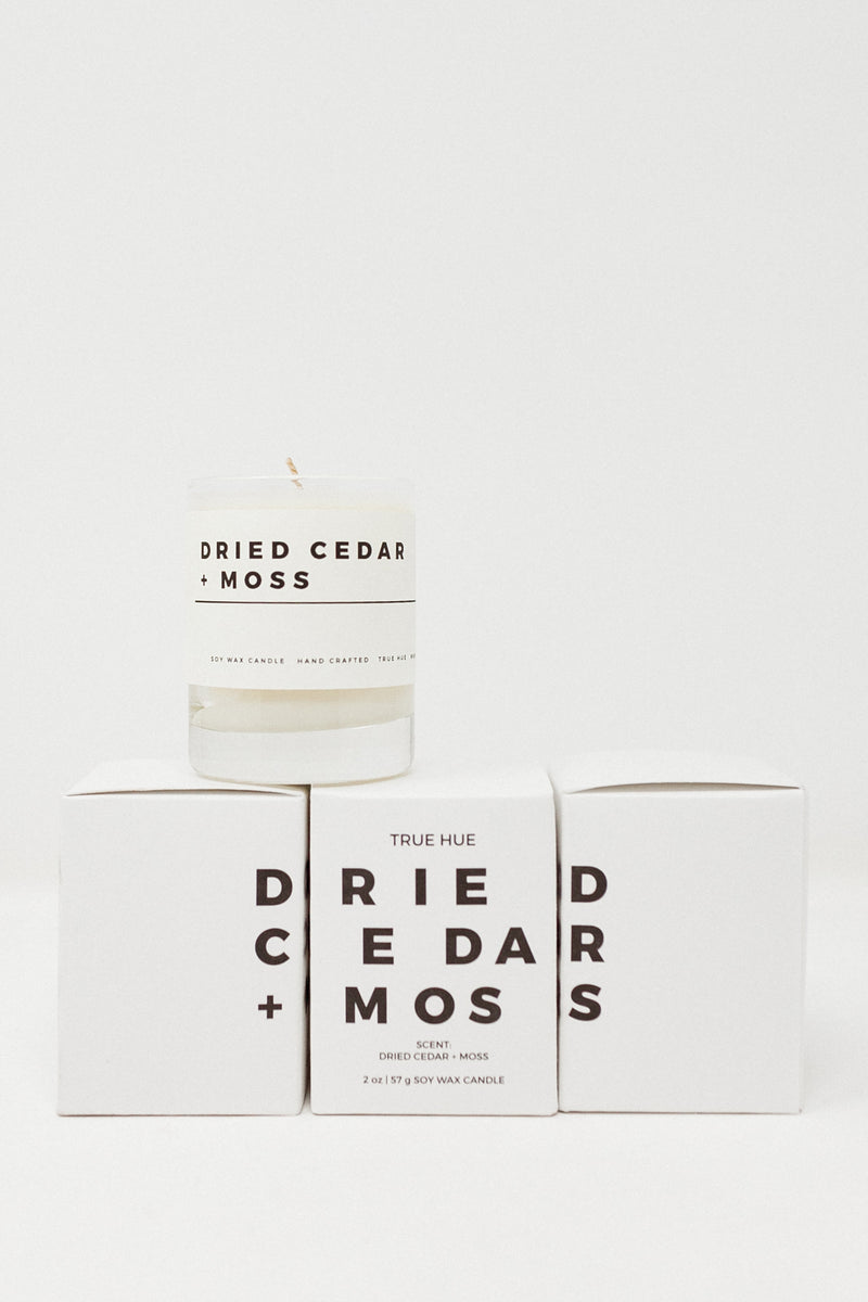 Dried Cedar + Moss Candle