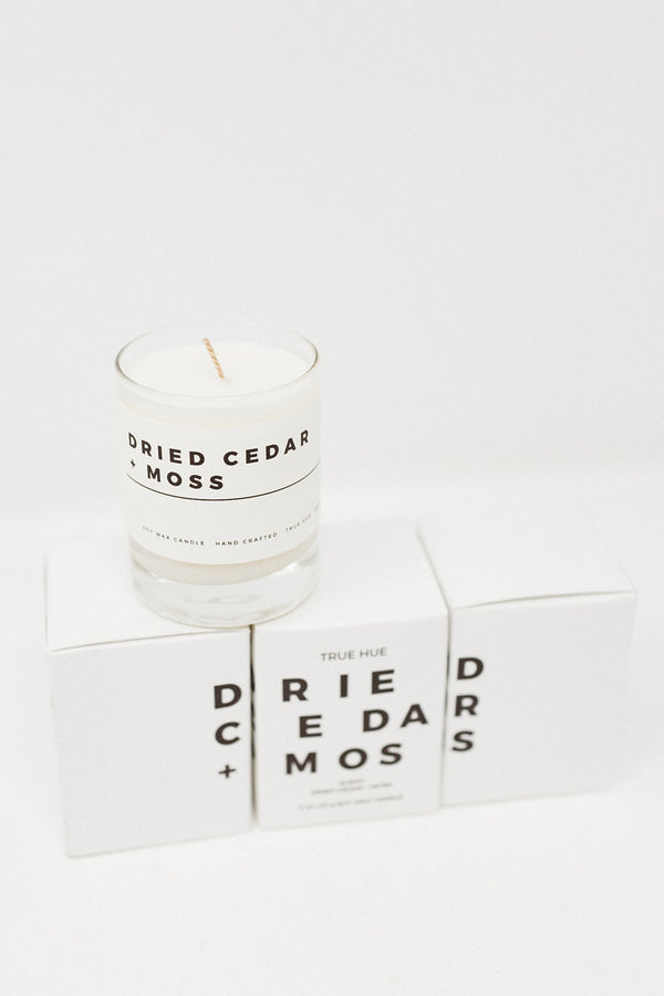 Dried Cedar + Moss Candle