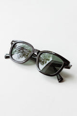 Myles Sunglasses Crystal Black / Green Polarized