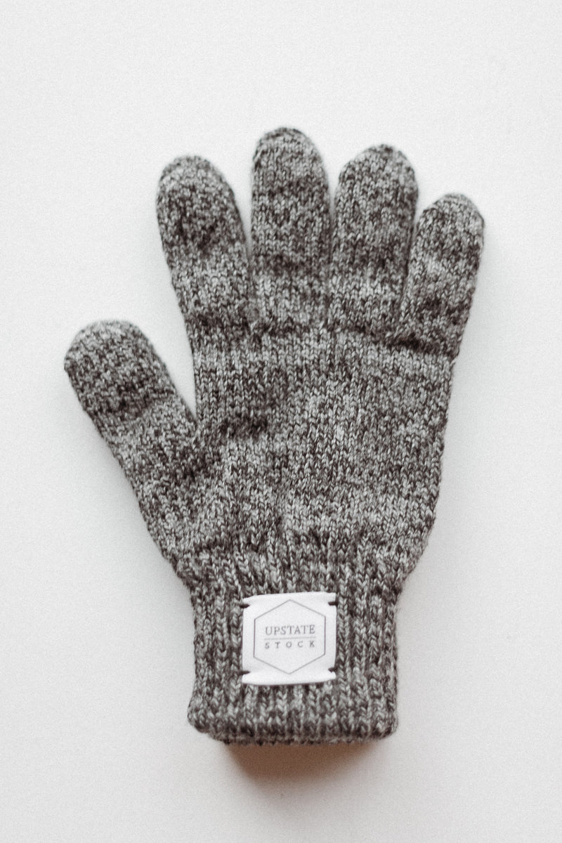 Ragg Wool Glove Charcoal Melange