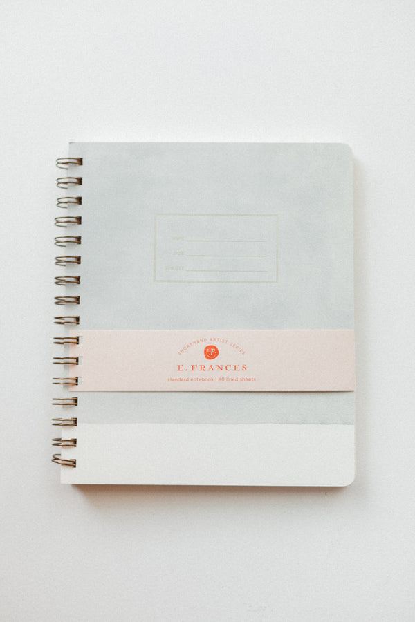 Standard Notebook Grey Watercolor Cover