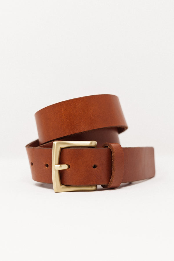 No. 1 Leather Belt Cognac