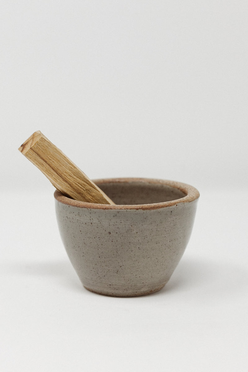 Woodfired Stoneware Smudge Bowl Celadon