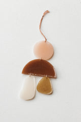 Shape #3 Resin Ornament Pink / Brown / Cream / Gold