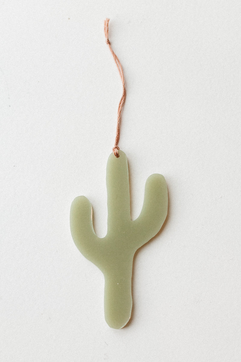 Cactus Resin Ornament Sage