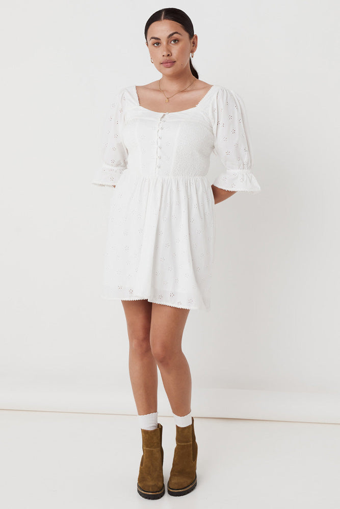 Bo Mini Dress White