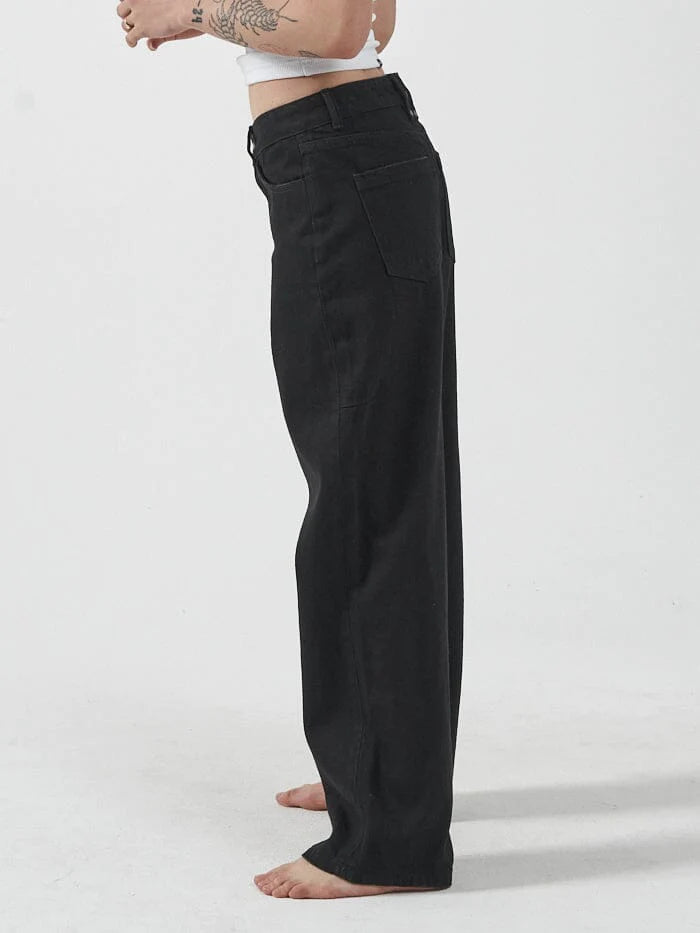 Billie Low Baggie Jean Black Rinse