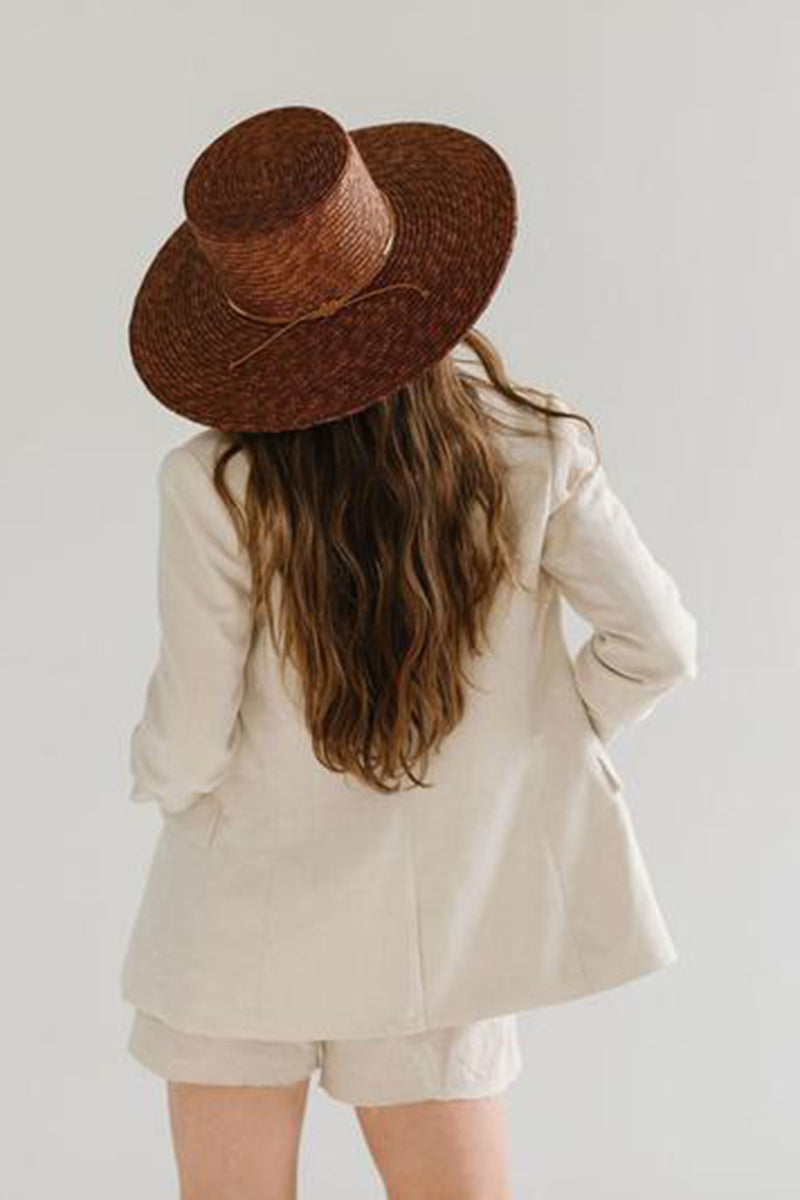 Capri Medium Brim Brown Hat