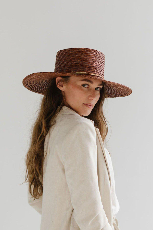 Capri Medium Brim Brown Hat