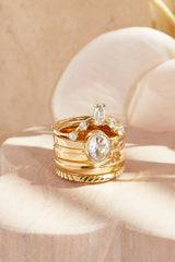 Clara Ring White Topaz