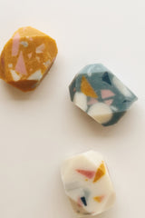 Terrazzo Inspired Mini Gem Soaps Golden