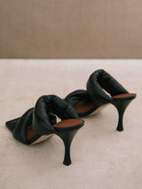 Twist Strap Sandal Black