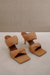 Twist Strap Sandal Camel