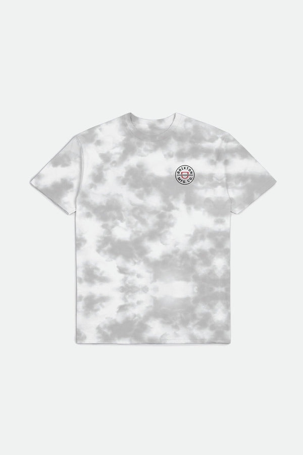 Crest II Short Sleeve Shirt Silver/White Cloud Wash